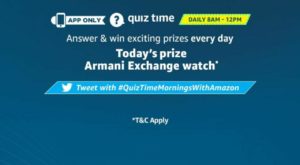 amazon armani watch quiz answers