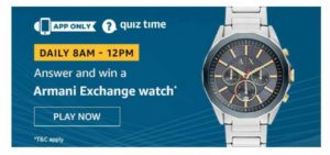 Armani Exchange Watch Quiz Answers 